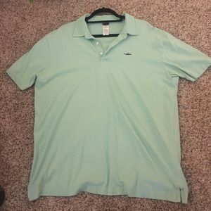 Men’s light green Patagonia polo shirt